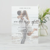 Trouwuitnodiging Foto Kaart (Staand voorkant)