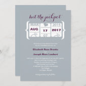 Trouwuitnodiging Fruitautomaat Kaart (Voorkant / Achterkant)