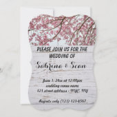 Trouwuitnodiging Geblend Half en Half Design Kaart (Voorkant)