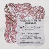 Trouwuitnodiging Geblende Half en Half Ontwerp Kaart (Voorkant / Achterkant)