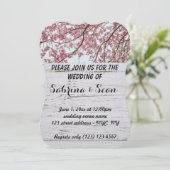 Trouwuitnodiging Geblende Half en Half Ontwerp Kaart (Staand voorkant)