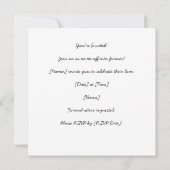 Trouwuitnodiging golfer met golfbal op green save the date (Achterkant)