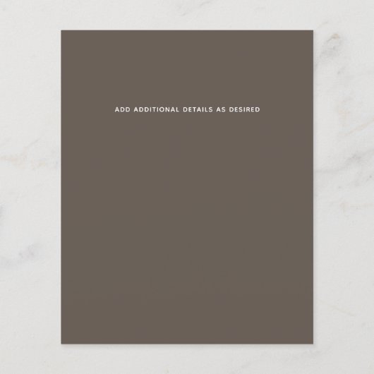 Trouwuitnodiging herfst herfstbladeren goedkoop (Achterkant)