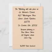 Trouwuitnodiging Herfst Tree & Butterflies Kaart (Achterkant)