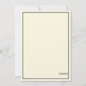 Trouwuitnodiging // Het elegante Collectie Kaart (Achterkant)