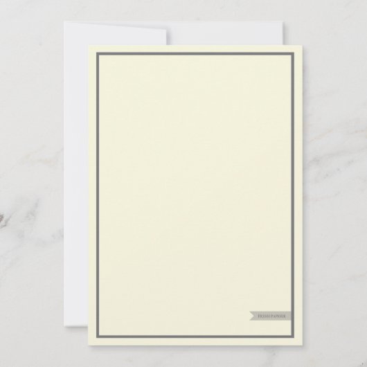 Trouwuitnodiging // Het elegante Collectie Kaart (Achterkant)