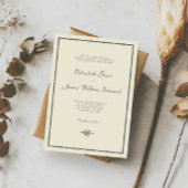 Trouwuitnodiging // Het elegante Collectie Kaart