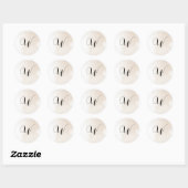 Trouwuitnodiging Initiaal Stickers (Vel)