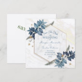 Trouwuitnodiging Kaart (Voorkant / Achterkant)