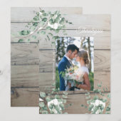 Trouwuitnodiging Kaart (Voorkant / Achterkant)