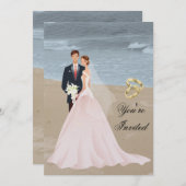 Trouwuitnodiging Kaart (Voorkant / Achterkant)