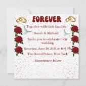 Trouwuitnodiging Kaart (Achterkant)