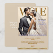 " TROUWUITNODIGING " KAART (Voorkant / Achterkant)