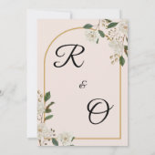 Trouwuitnodiging  kaart (Achterkant)