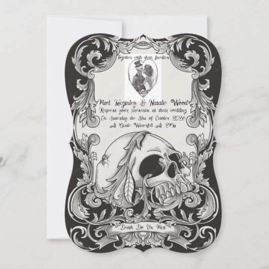 trouwuitnodiging kaart (Voorkant)