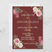 trouwuitnodiging kaart (Voorkant)