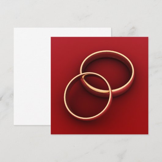 Trouwuitnodiging Kaart (Voorkant / Achterkant)