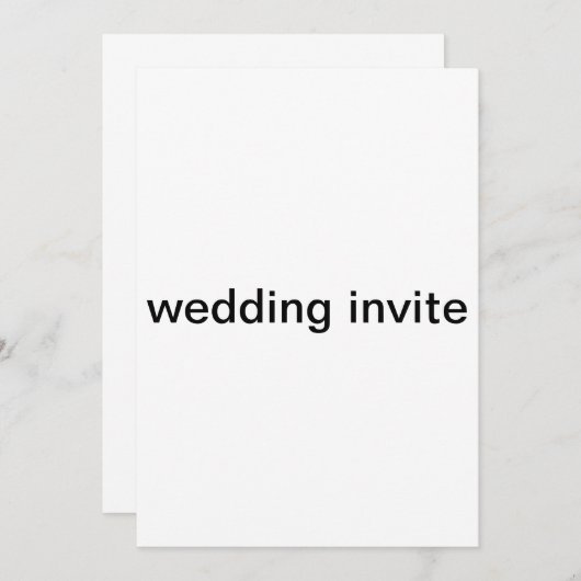 trouwuitnodiging kaart (Voorkant / Achterkant)