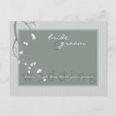 TROUWUITNODIGING:: kersenbloesem Uitnodiging Briefkaart (Voorkant)