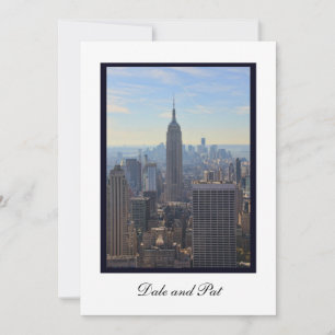 Trouwuitnodiging: Klassieke NYC skyline #001 Kaart