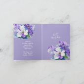 Trouwuitnodiging Lavendel Colorfloral (Binnen)