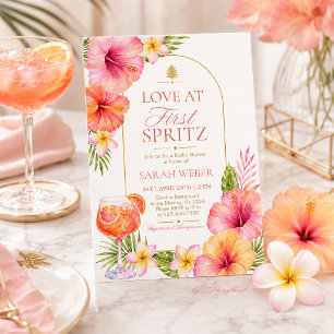 Trouwuitnodiging Love at First Spritz Bruidsfeest Kaart