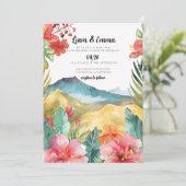 Trouwuitnodiging Maui Hawaii Kaart (Staand voorkant)
