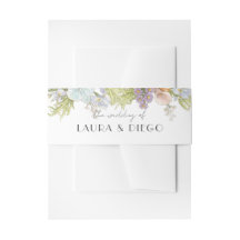 Trouwuitnodiging met bloemen