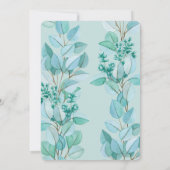 Trouwuitnodiging met bloesem kaart (Achterkant)