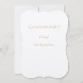 Trouwuitnodiging met datum 'Save the Date' en blad Save The Date (Achterkant)