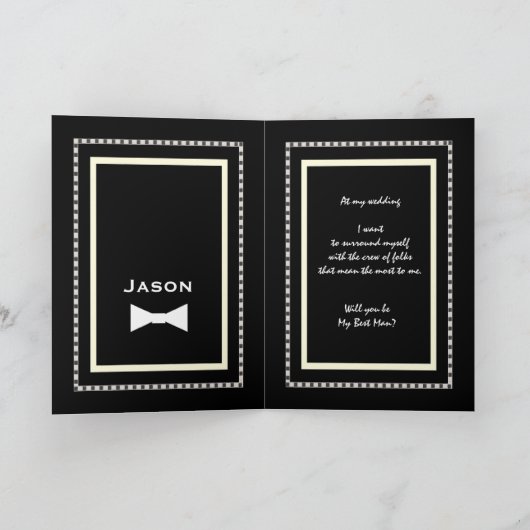 Trouwuitnodiging met eigen naam van de getuige van (Binnen)