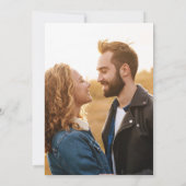 Trouwuitnodiging met foto kaart (Achterkant)