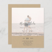 Trouwuitnodiging met Foto-overlay (Voorkant / Achterkant)