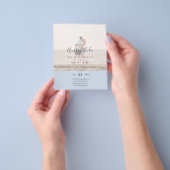 Trouwuitnodiging met Foto-overlay Flyer (Hand)