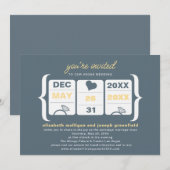 Trouwuitnodiging met gokautomaat kaart (Voorkant / Achterkant)