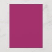 Trouwuitnodiging met Kleurblok – Magenta Aankondigingskaart (Voorkant)