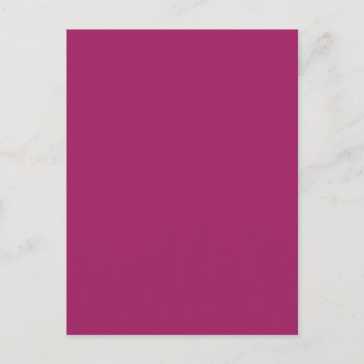 Trouwuitnodiging met Kleurblok – Magenta Aankondigingskaart (Voorkant)