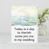 Trouwuitnodiging met meerontwerp kaart (Staand voorkant)