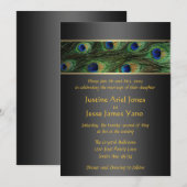 Trouwuitnodiging met Pauw Kaart (Voorkant / Achterkant)