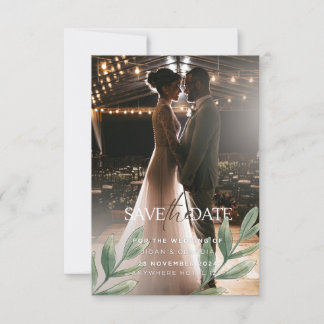 Trouwuitnodiging - modern strak en klassiek kaart