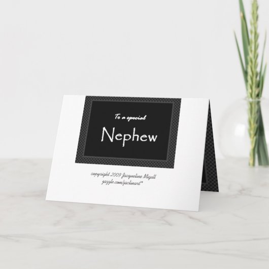 Trouwuitnodiging NEPHEW Page Boy - Aanpasbaar (Achterkant)