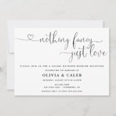 Trouwuitnodiging 'Niets bijzonders, gewoon lief' Kaart (Voorkant)