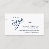 Trouwuitnodiging Online RSVP, moderne script kaart (Voorkant)