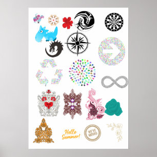 Trouwuitnodiging Poster   Elegante Klassieke Lette