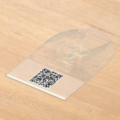 Trouwuitnodiging QR-code Acryl Uitnodigingen (Laagn)