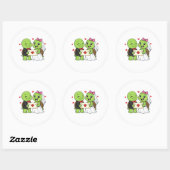 Trouwuitnodiging Ronde Sticker (Vel)