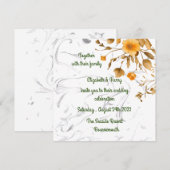 Trouwuitnodiging  save the date (Voorkant / Achterkant)