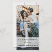 Trouwuitnodiging sjabloon met foto (Achterkant)