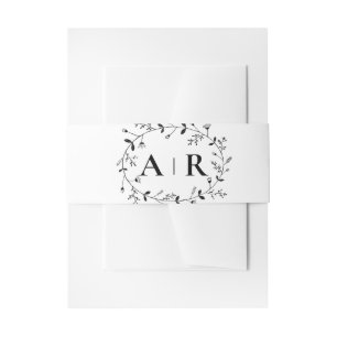 Trouwuitnodiging Slingerende Wijnrank  Uitnodigingen Wikkel