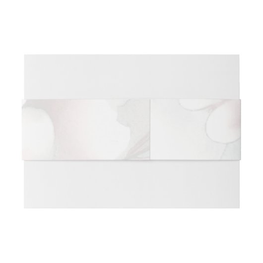 Trouwuitnodiging tailleband met kersenbloesemmotie uitnodigingen wikkel (Achterkant Voorbeeld)